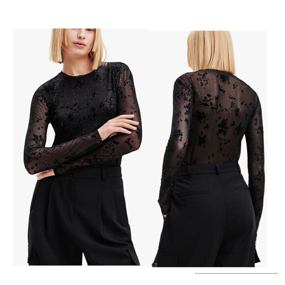 Desigual Women's Woman Knit T-Shirt Long Sleeve - Picture 1 of 10